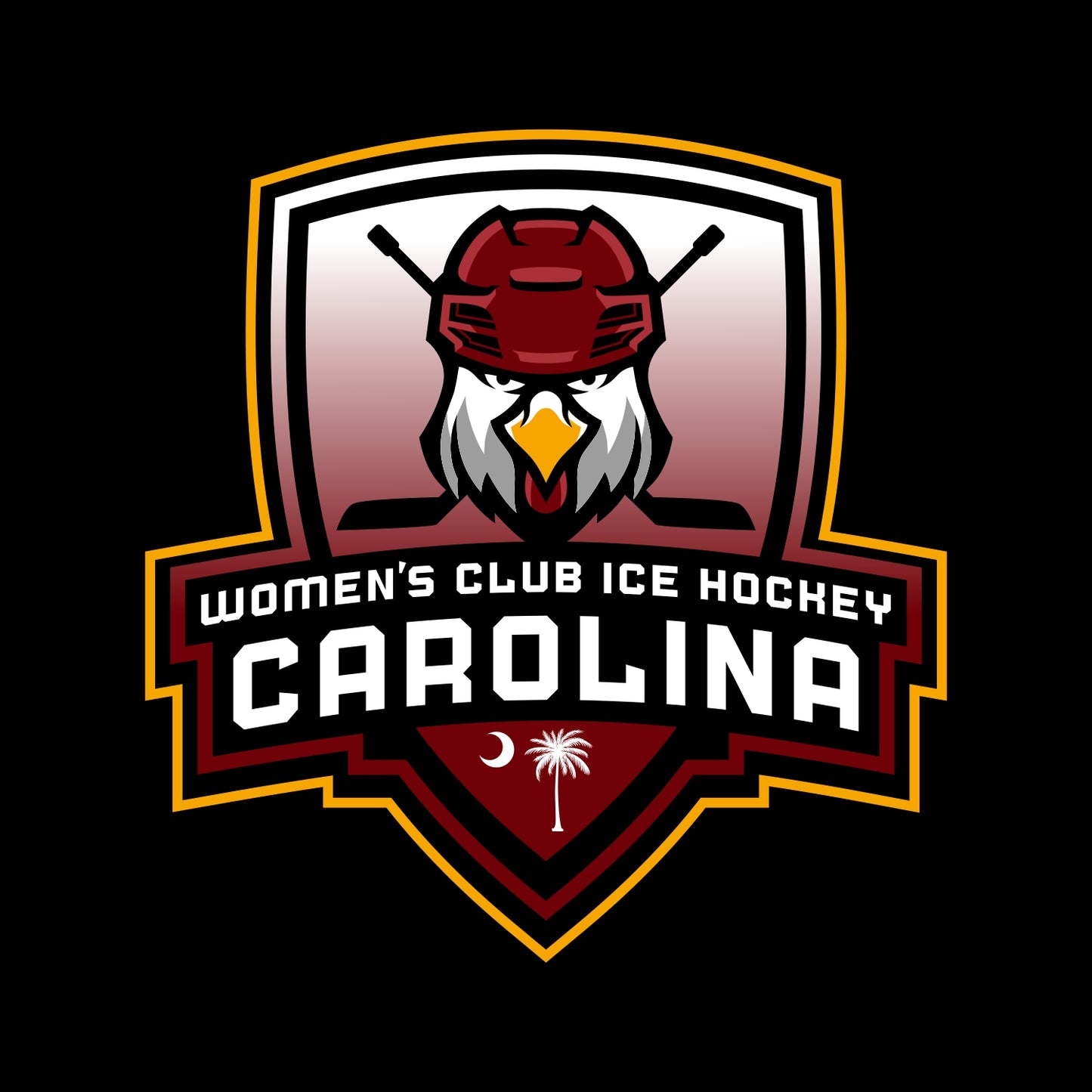 Carolina Women's Hockey Custom Embroidered Jersey White